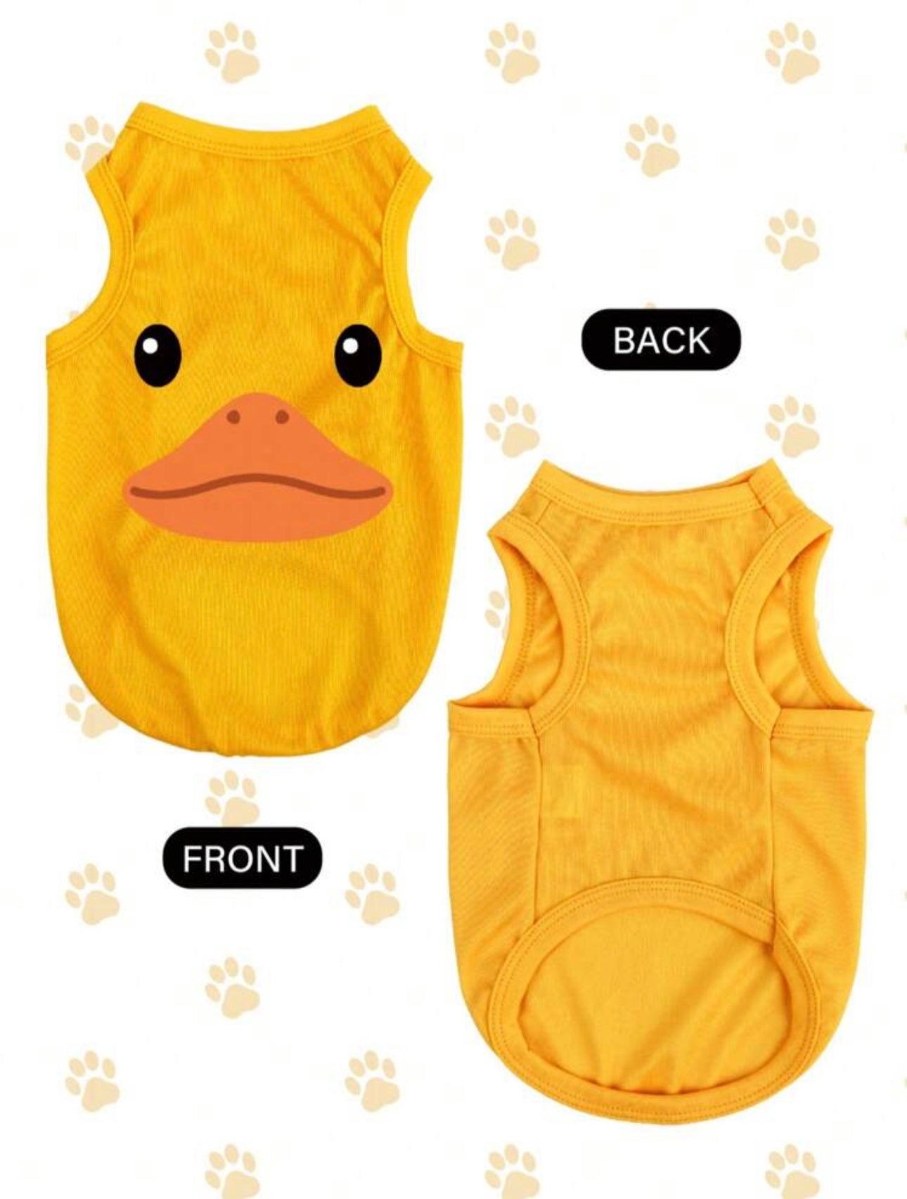 Yellow & Blue Duck Pet Shirt