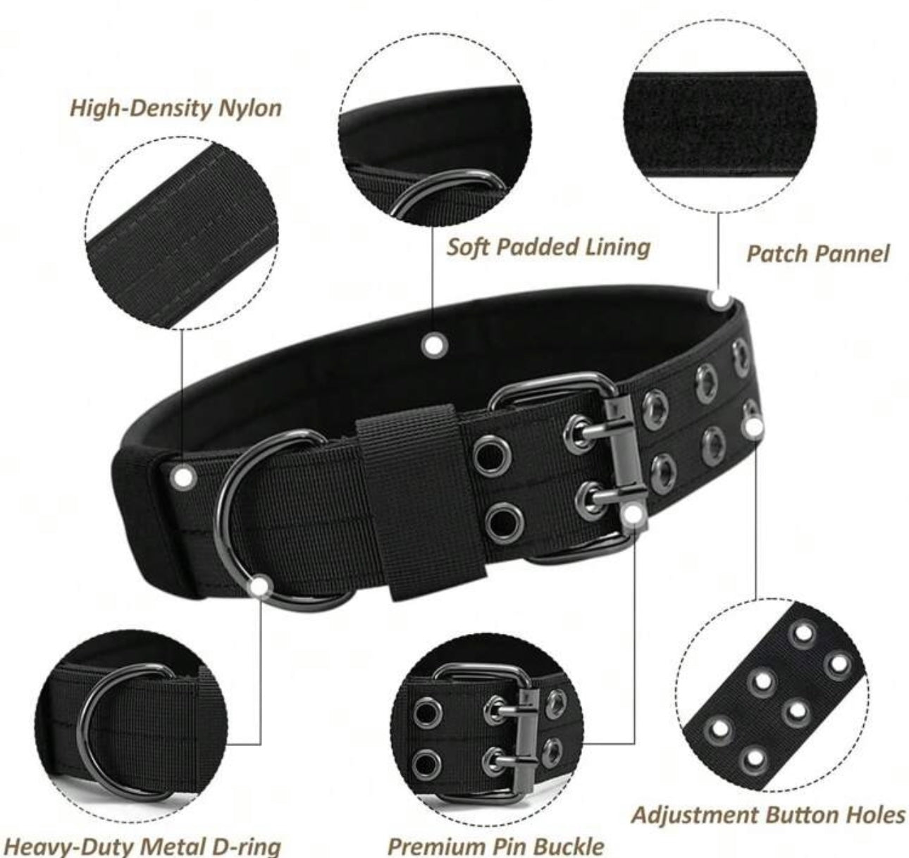 Adjustable Big Dog Collar