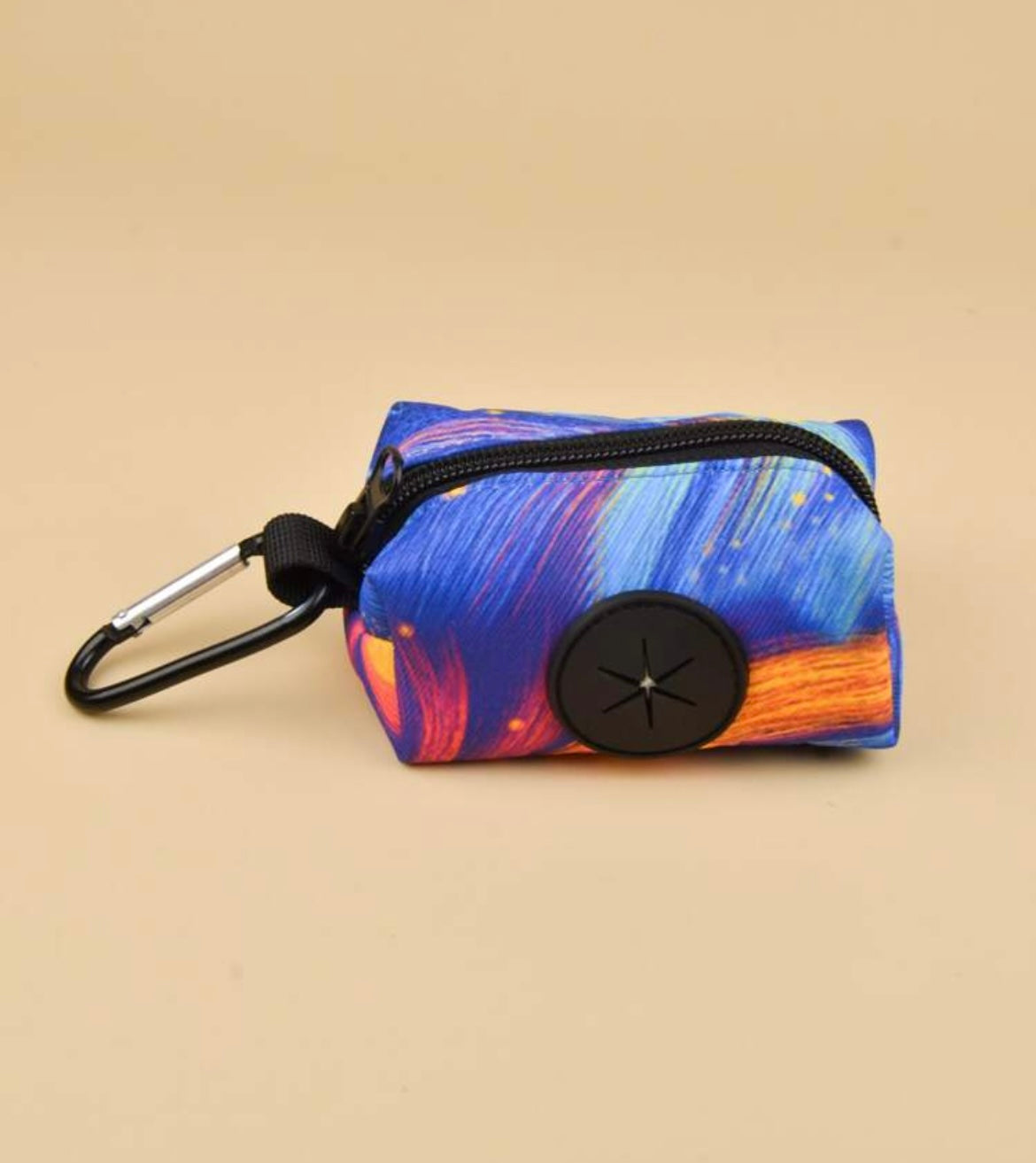 Colored Navy Poop Bag Holder