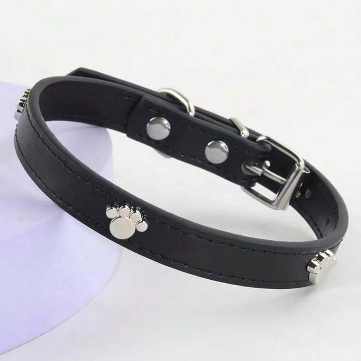 Black Paw Charm Collar