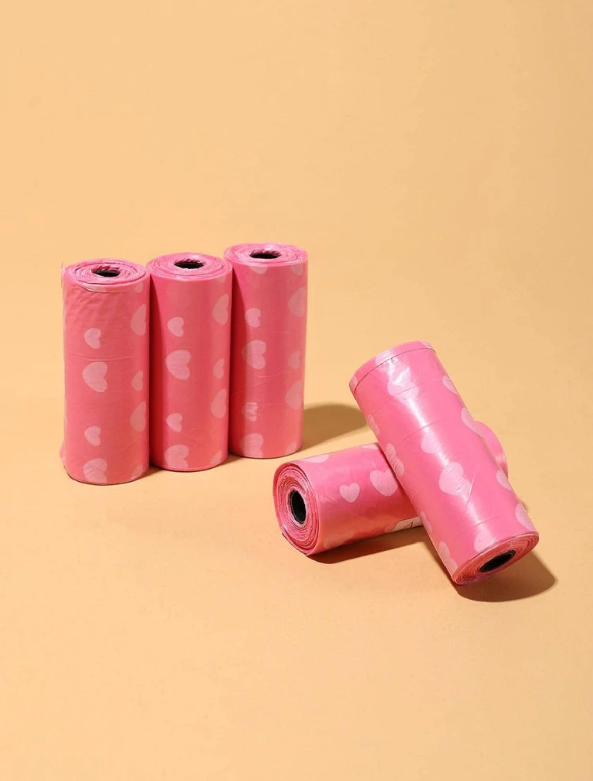 Pink Hearts Poop Bag