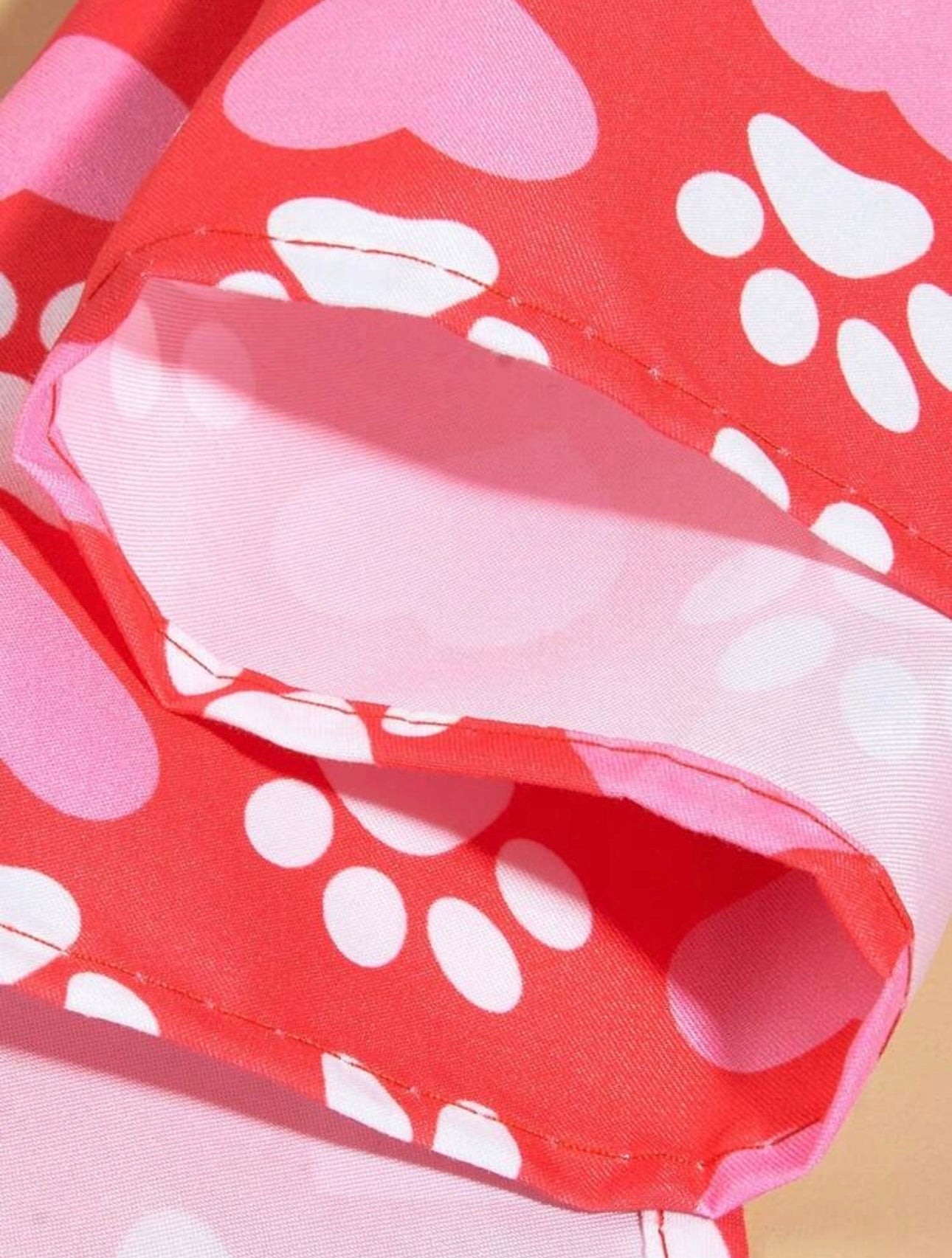 Pink Heart Red Bandana