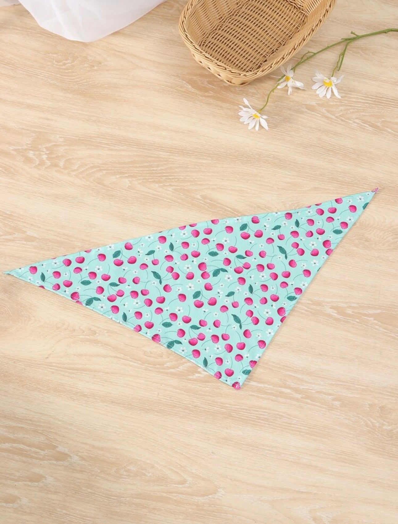 Mint Cherry Bandana
