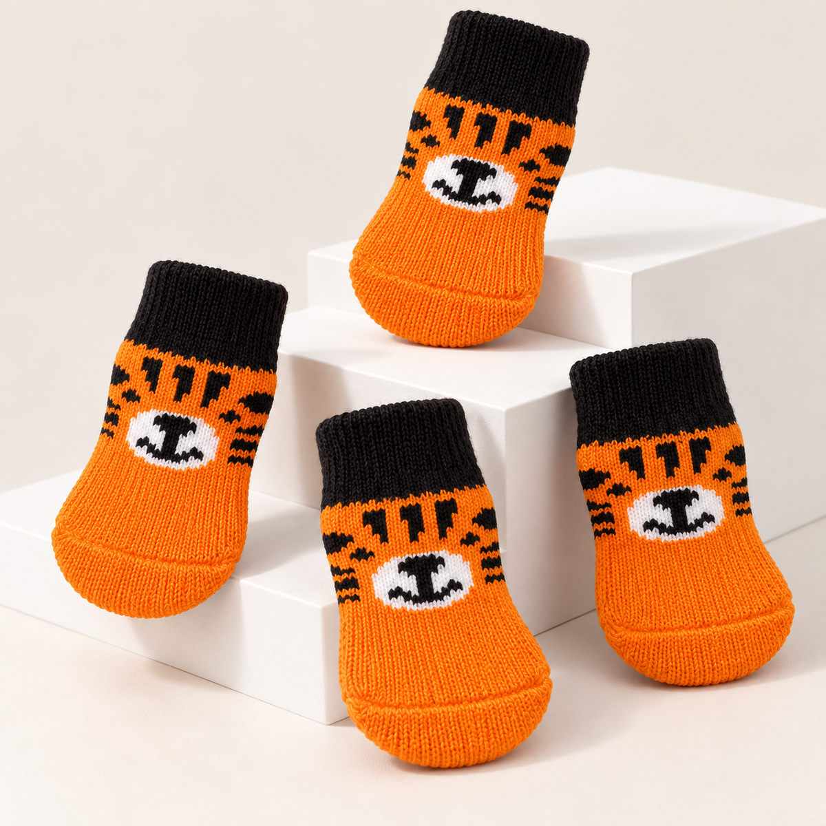 Orange Tiger Socks