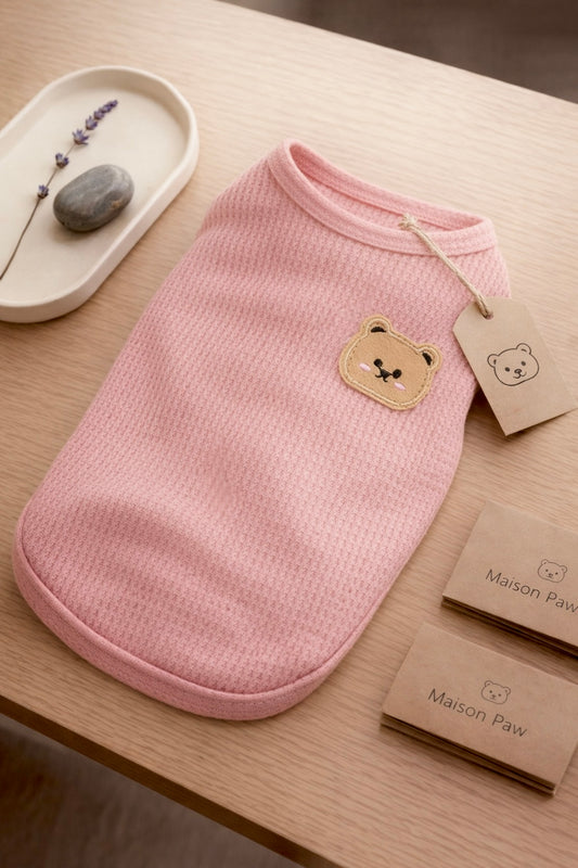 Dusty Pink Bear Shirt