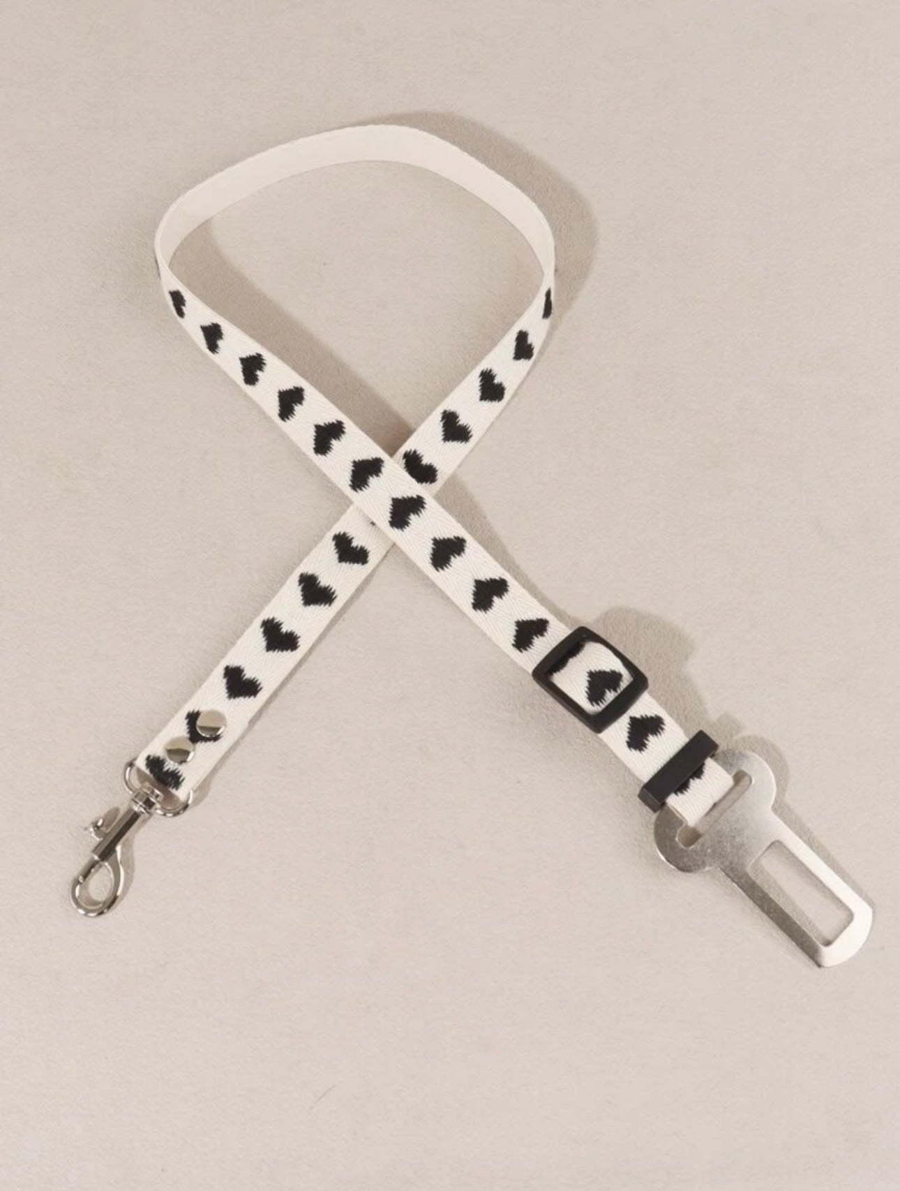 Black Heart Pet Car Seat Belt