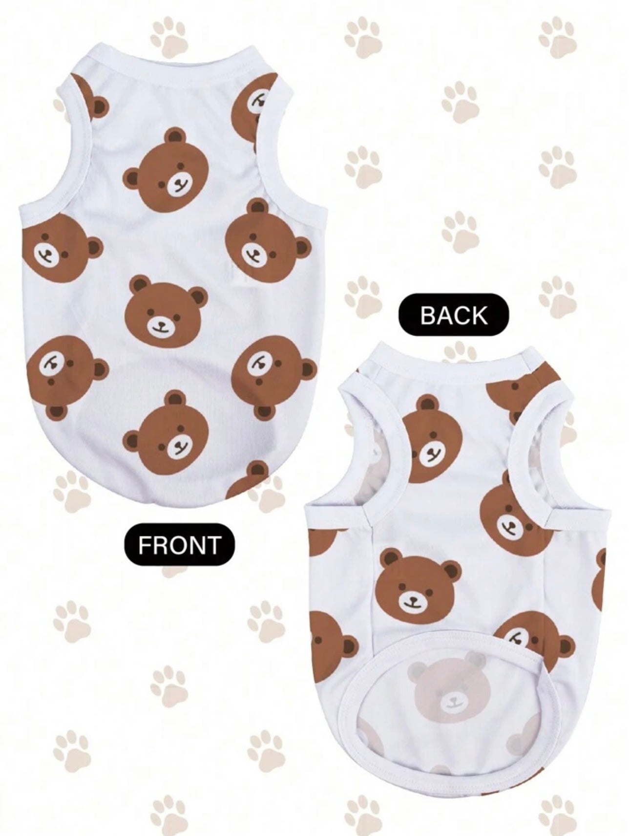 Little Bears White Pet Shirt