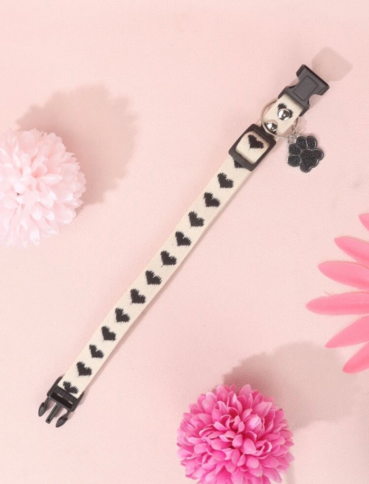 Glamour Black Hearts Collar