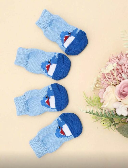 Blue Shark Socks