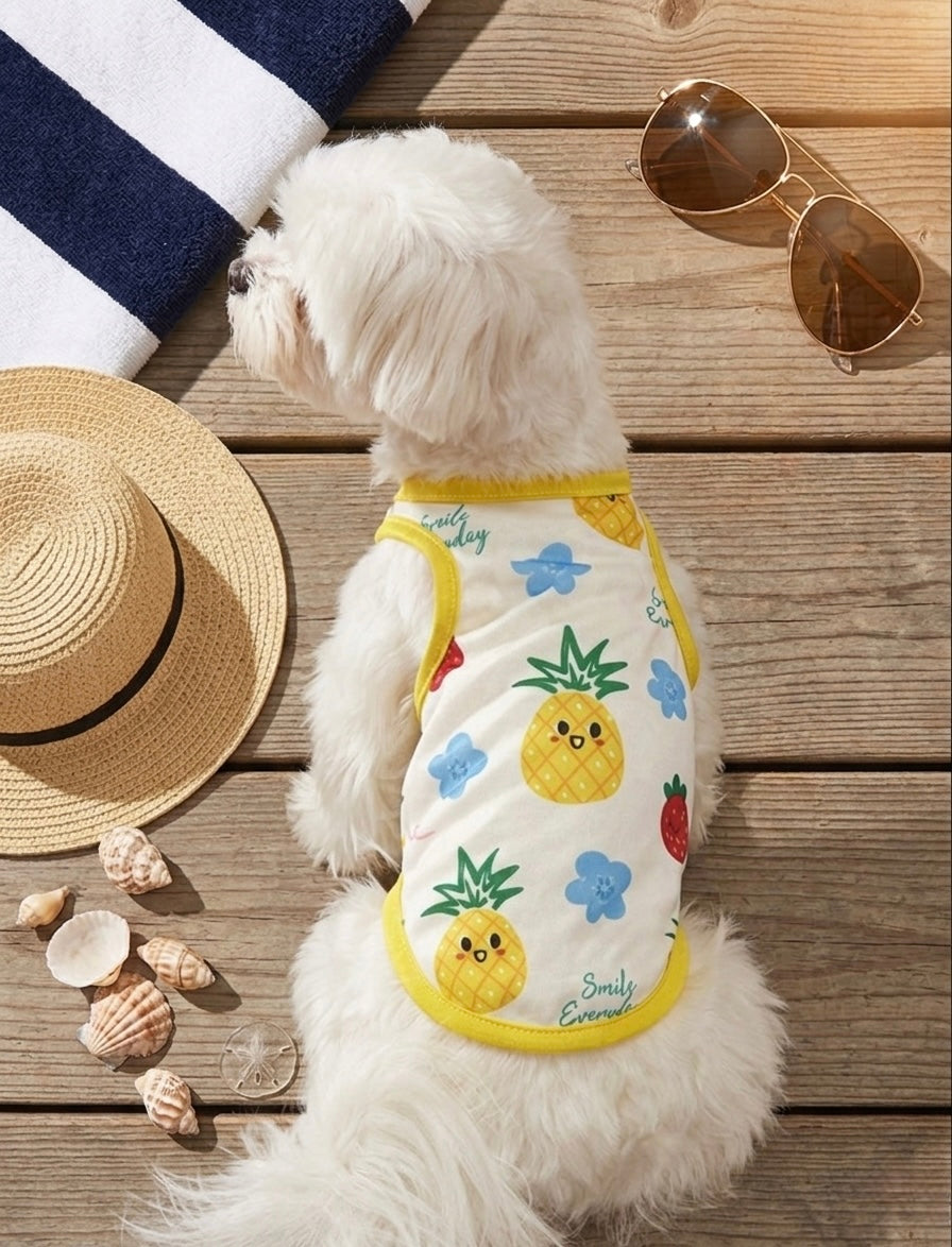 Flowery Pineapple Shirt