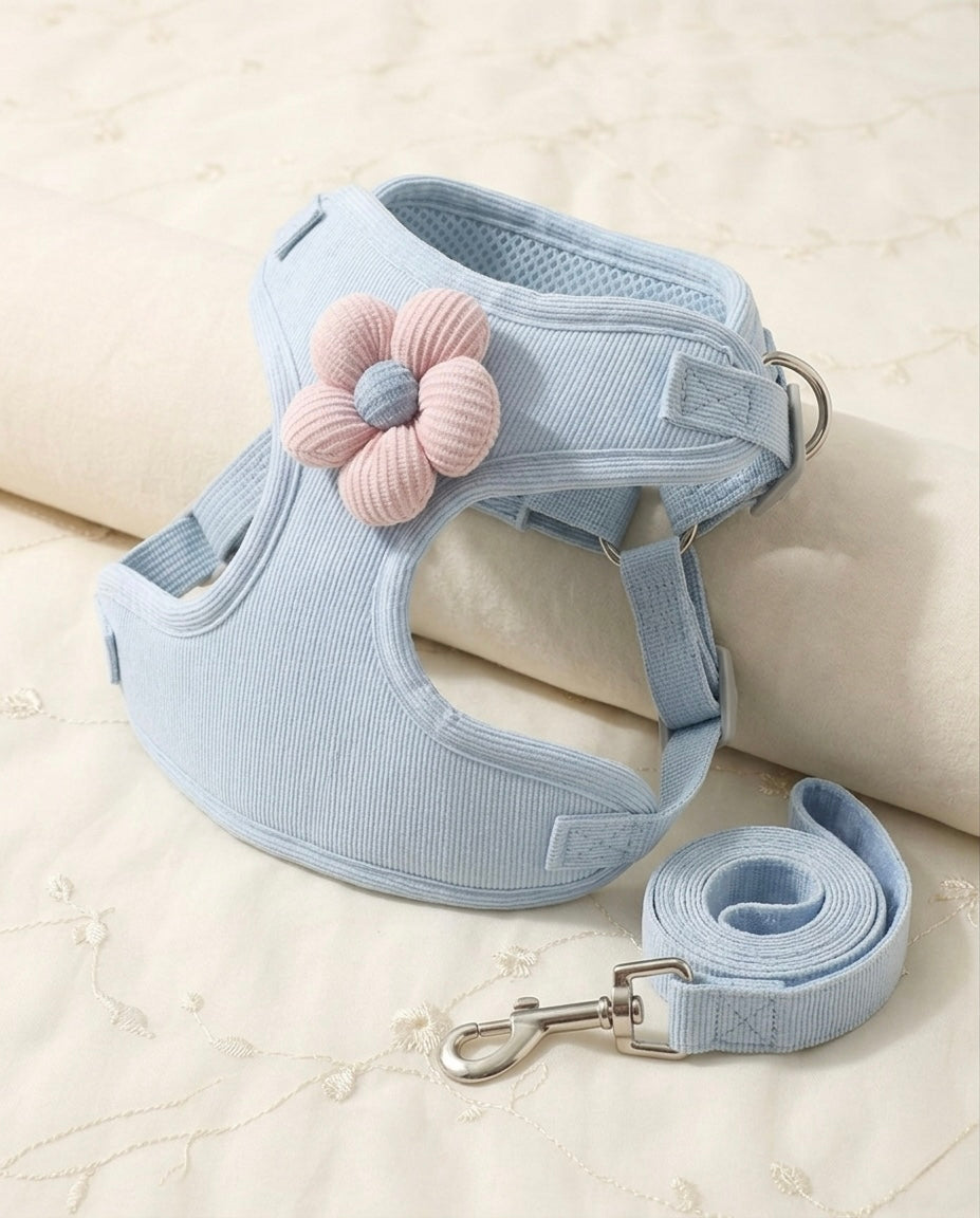 Blue Flower Harness