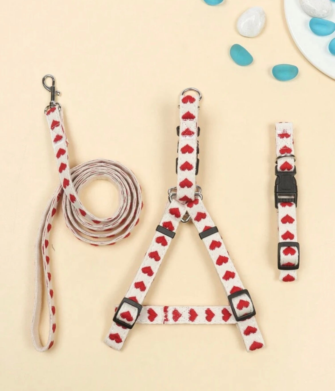 Red Heart Patterned Set