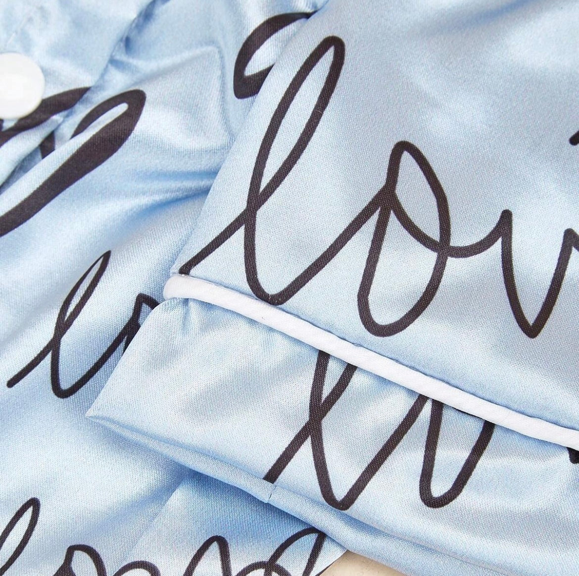 Blue Love Print Shirt