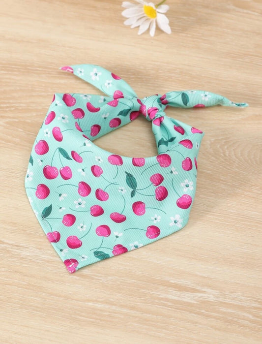 Mint Cherry Bandana