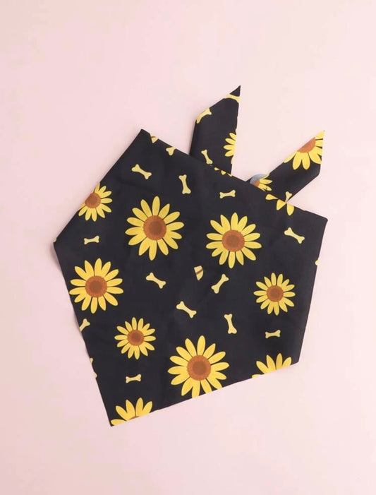 Black Sunflower Bandana